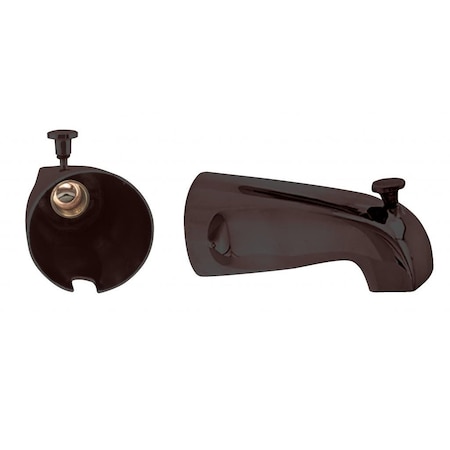Westbrass Nose Diverter 5-1/2" Tub Spout in Oil Rubbed Bronze D311-12